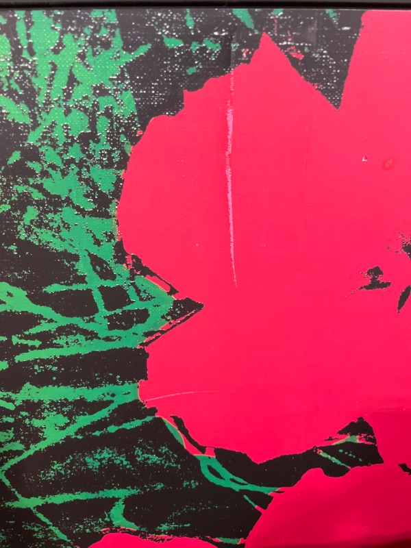 Photo 3 of Andy Warhol Flowers Decorative APPROX. 38 X 38 Inches