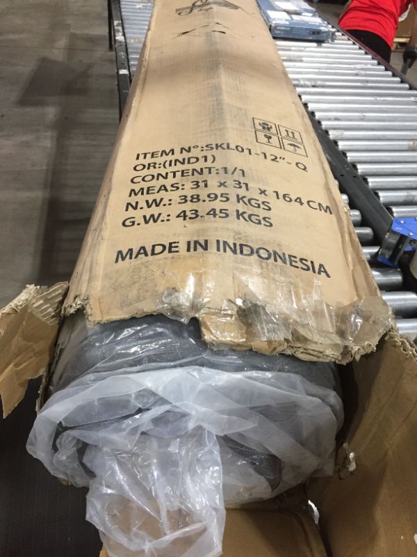 Photo 2 of Swiss Ortho Sleep, 12" Inch Certified Independently & Individually Wrapped Pocketed Encased Coil Pocket Spring Contour Mattress - Queen