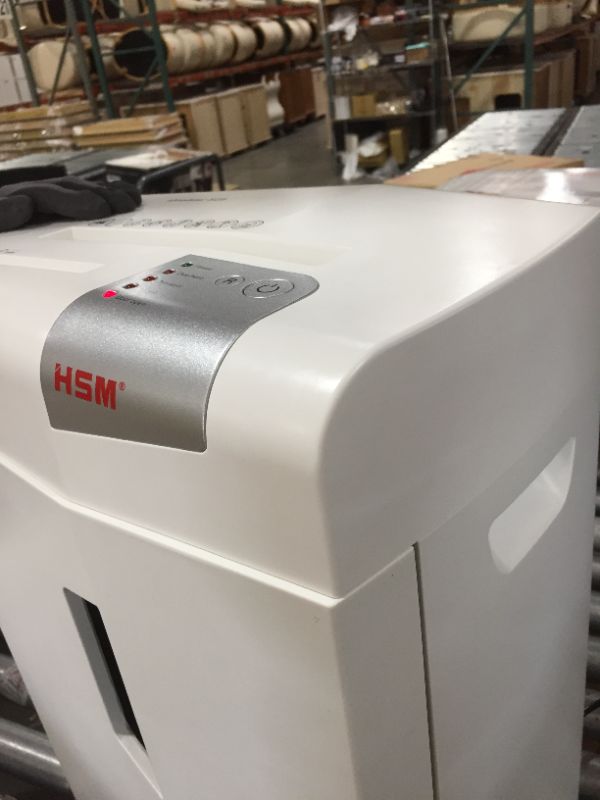 Photo 3 of HSM shredstar S25 Strip-Cut Shredder; Shreds Up to 25 Sheets; 6.9-Gallon Capacity Shredder, White