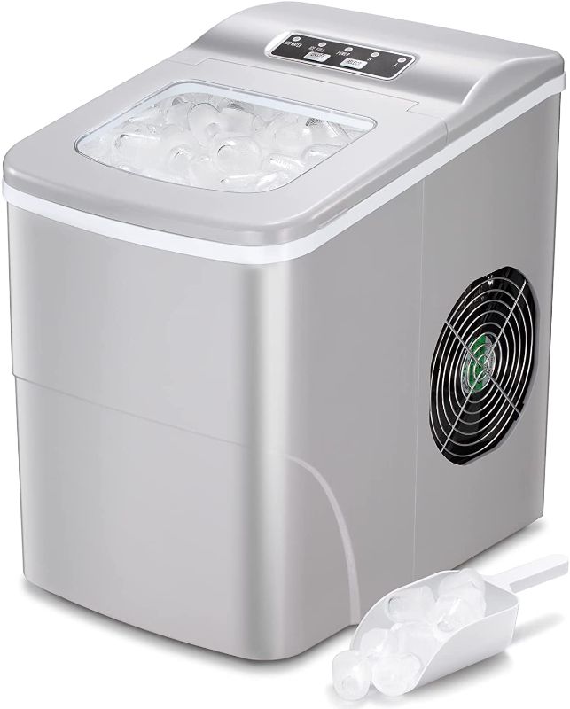 Photo 1 of AGLUCKY Countertop Ice Maker Machine, Portable Ice Makers Countertop, Make 26 lbs ice in 24 hrs,Ice Cube Rready in 6-8 Min