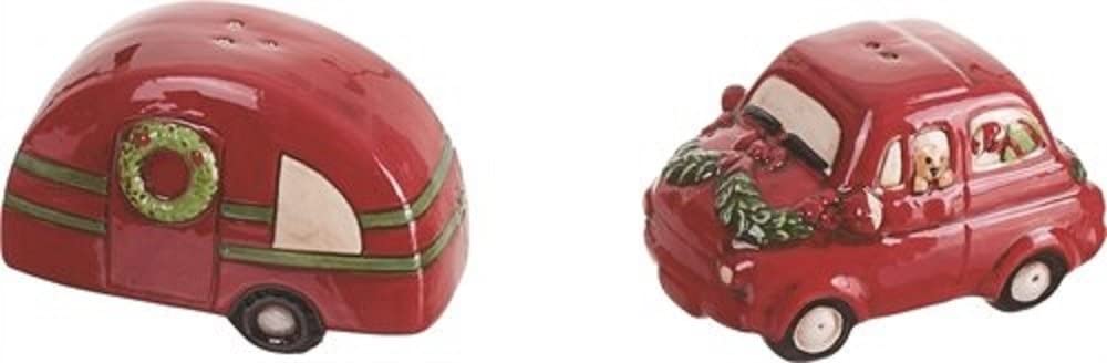 Photo 1 of Camper and Car, Holiday Themed Salt and Pepper Shaker Set
