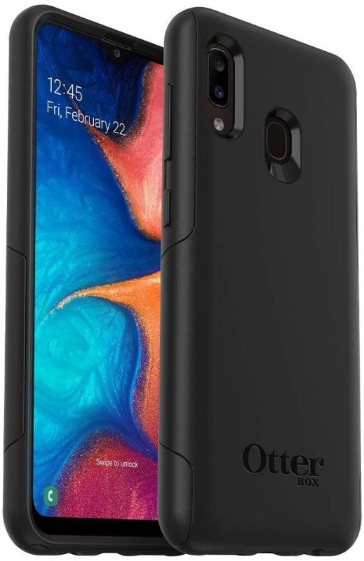 Photo 1 of OtterBox Commuter Series Case for Samsung Galaxy A20 (ONLY) Non-Retail Packaging - Black
