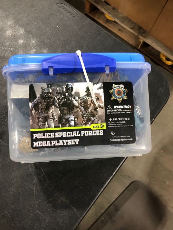 Photo 1 of police special forces mega playset 