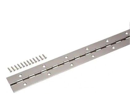 Photo 1 of 2 PACK!!! Everbilt
1-1/2 in. x 48 in. Bright Nickel Continuous Hinge