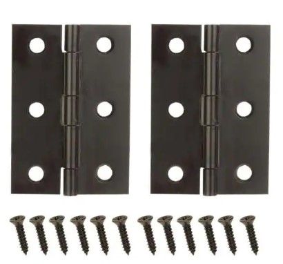 Photo 1 of 5 PACK! TOTAL OF 10! Everbilt
2-1/2 in. x 1-9/16 in. Oil-Rubbed Bronze Middle Hinges