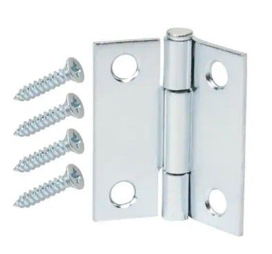 Photo 1 of 17 PACK TOTAL OF 34 hinges! Everbilt
1-1/2 in. Zinc-Plated Narrow Utility Hinge (2-Pack)