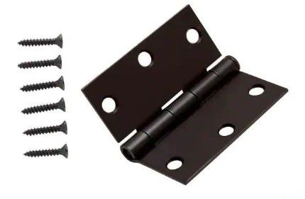 Photo 1 of 37 PACK!!! Everbilt
3-1/2 in. x 3-1/2 in. Oil-Rubbed Bronze Square Corner Door Hinge