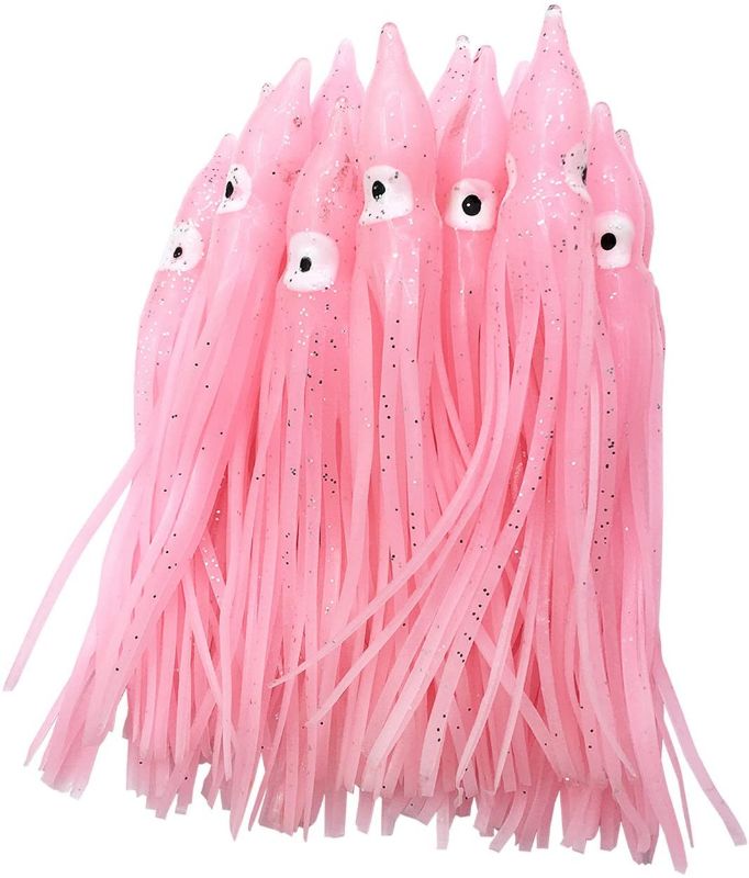 Photo 1 of wild.life Luminous Hoochie Octopus Skirts Trolling Lures Fishing Tackle Soft Plastic Lures Squid Skirts Saltwater/Bait Lures Multicolored 1.9 '' - 12 ''?22PK
