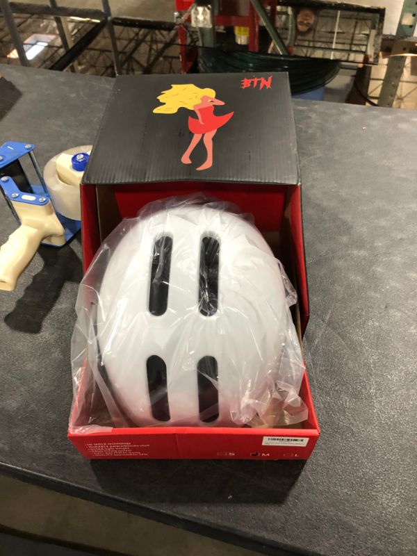 Photo 2 of BTN Skateboard & Bike Helmet: Bicycle, BMX, Skate & Scooter Helmets with Free Removable Visor, Protective Gear
Color:White
Size:Medium