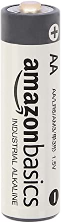 Photo 1 of Amazon Basics 50 Pack AA Industrial Alkaline Batteries, 5-Year Shelf Life, Easy to Open Value Pack
