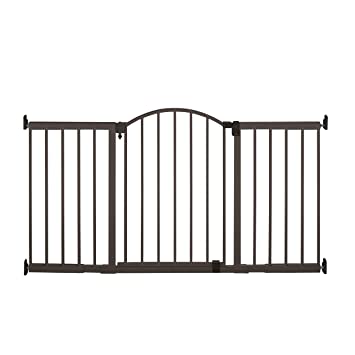 Photo 1 of Summer Metal Expansion 6-Foot-Wide Extra Tall Walk-Thru Baby Gate, Bronze Finish – 36” Tall, Fits Openings of 44” to 72” Wide, Baby and Pet Gate for Extra Wide Doorways
