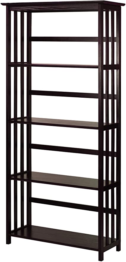 Photo 1 of Casual Home Mission Style 5-Shelf Bookcase, Espresso
