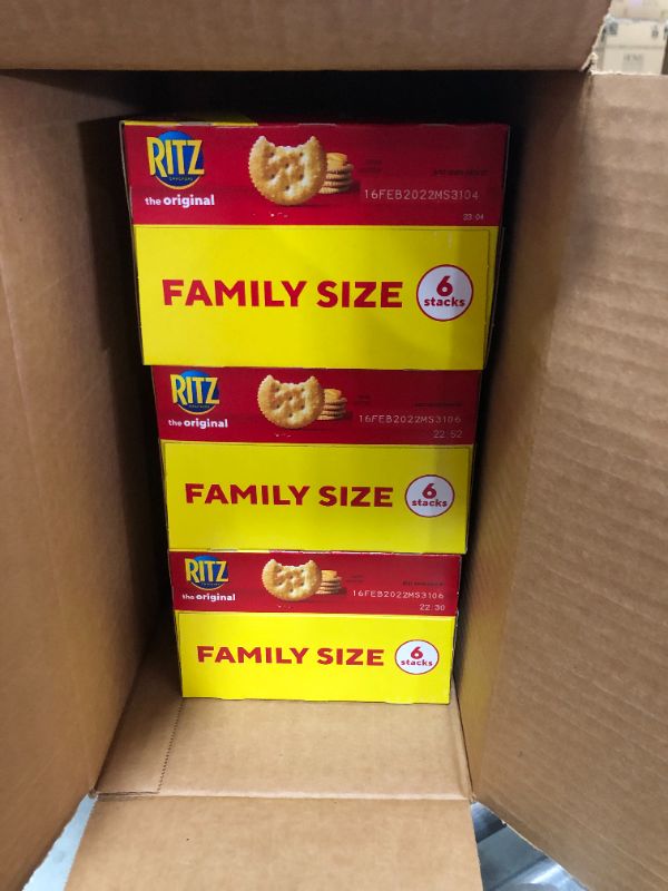 Photo 2 of 3 PACK!!! RITZ Original Crackers, Family Size, 
BB FEB 16 2022