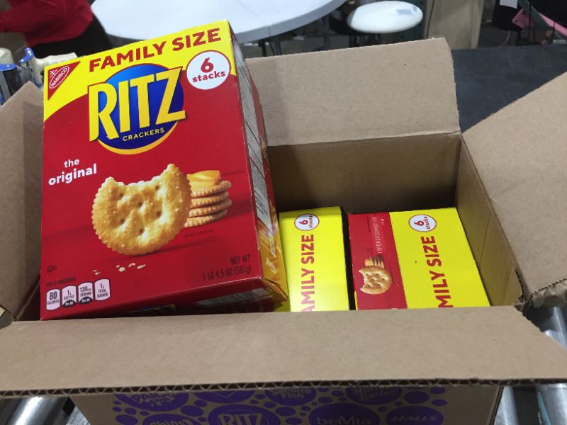 Photo 2 of 6 PACK RITZ Original Crackers, Family Size, 20.5 oz

BEST BY FEB 15 2022