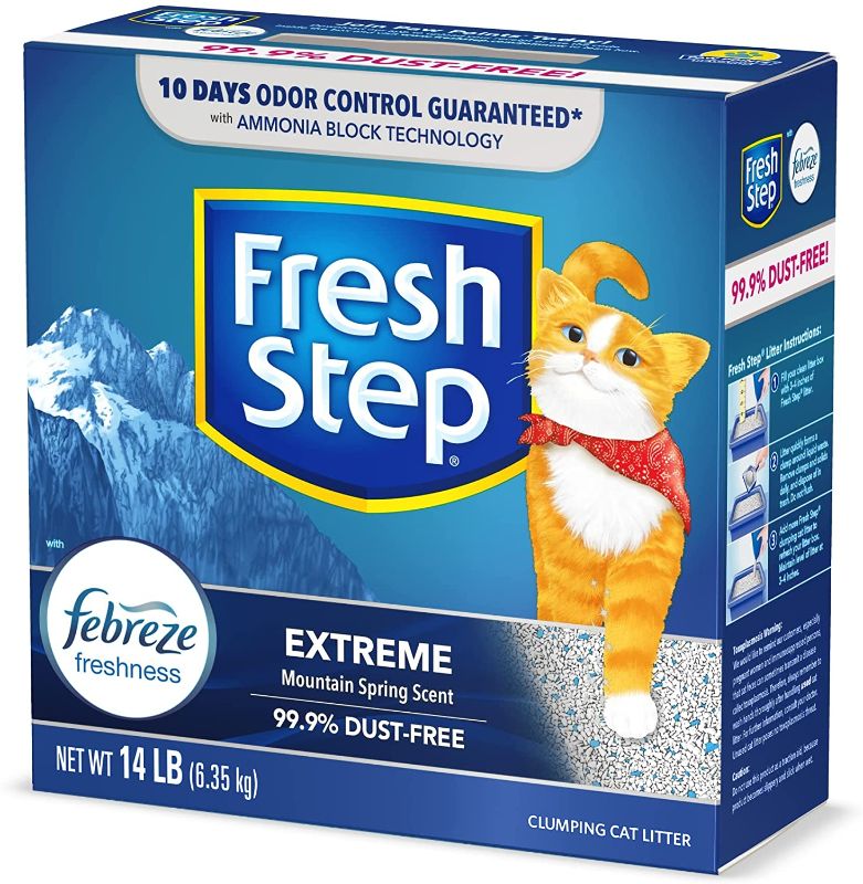 Photo 1 of Fresh Step Scented Litter with The Power of Febreze, Clumping Cat Litter