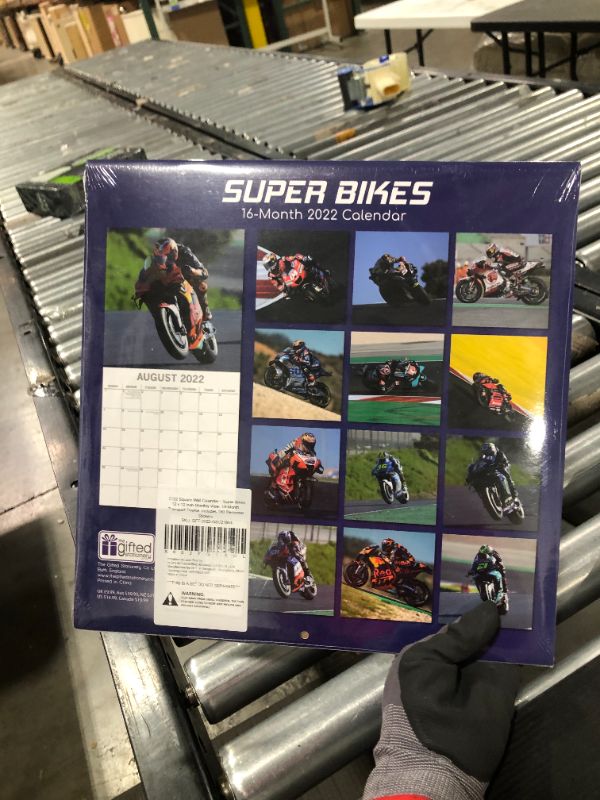 Photo 1 of 2022 Square Wall Calendar - Super Bikes, 12 x 12 Inch Monthly View, 16-Month