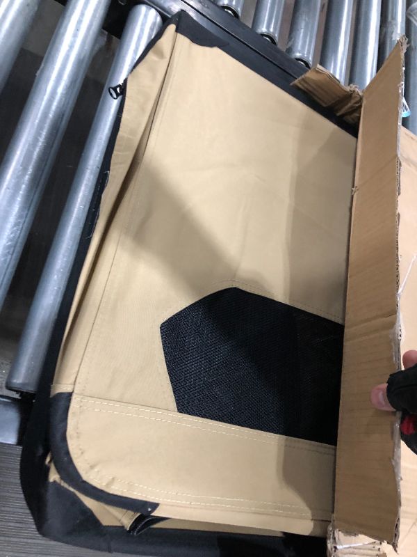 Photo 2 of Amazon Basics Portable Folding Soft Dog Travel Crate Kennel L -36