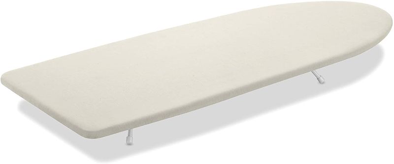 Photo 1 of Whitmor Tabletop Ironing Board, Cream, 12.0x32.0x33.75