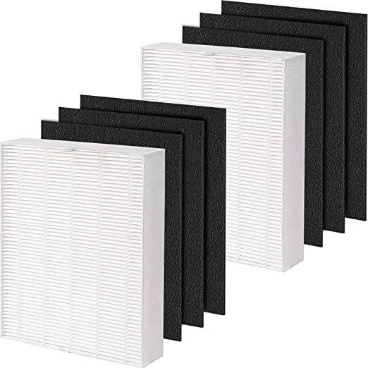 Photo 1 of Allisfresh AP-1216-FP True HEPA Replacement Filter Pack Compatible with Coway AP-1216L Air Purifier, 2 x HEPA Filter and 6 x Carbon Filters
