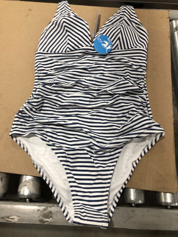 Photo 2 of Peachy And Striped One Piece Swimsuit
SMALL