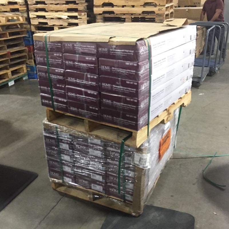 Photo 1 of 30 cases of, Strand Woven Harvest 3/8 in. T x 4.92 in. W x 36.02 in. L Engineered Click Bamboo Flooring
