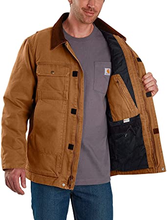 Photo 1 of Carhartt Men's Full Swing Relaxed Fit Washed Duck Insulated Traditional Coat SZ L
