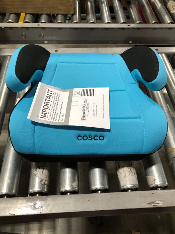 Photo 2 of Cosco Topside Backless Booster Car Seat, Turquoise HANDLE FABRIC DAMAGE