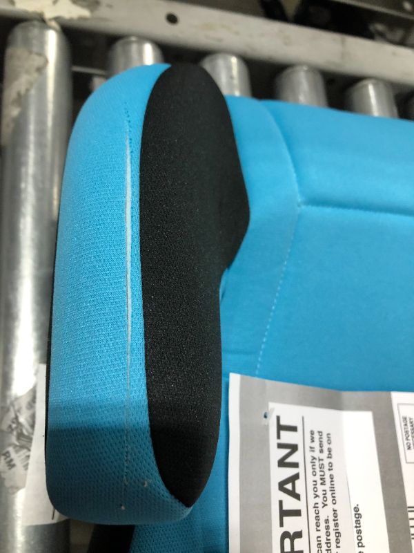 Photo 3 of Cosco Topside Backless Booster Car Seat, Turquoise HANDLE FABRIC DAMAGE