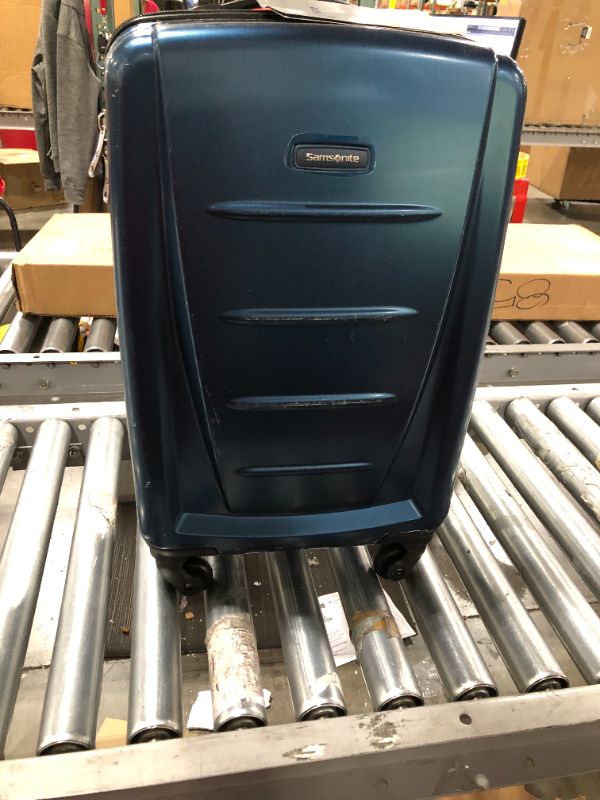 Photo 2 of Samsonite Winfield 2 Hardside Luggage with Spinner Wheels, Deep Blue, Carry-On 20-Inch HEAVY USE
