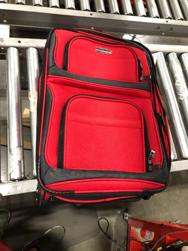 Photo 1 of Conventional II Red Lightweight Expandable Rugged Rollaboard Rolling Luggage 20 Inch