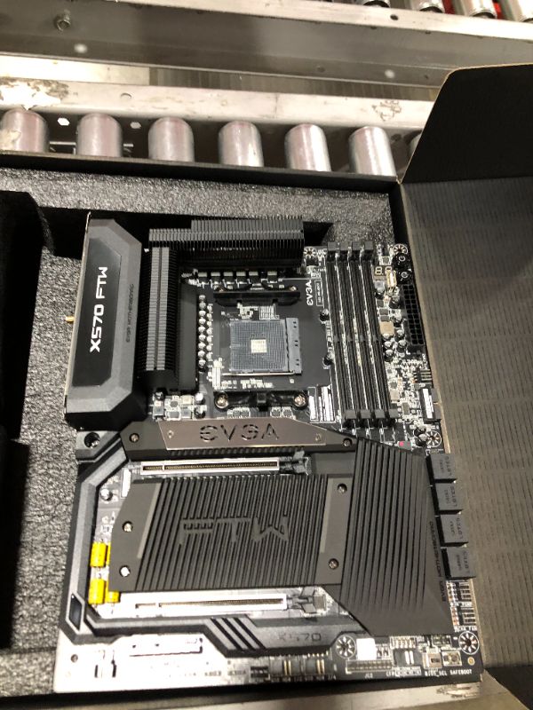 Photo 2 of EVGA X570 FTW WiFi, 121-VR-A577-KR, AM4, AMD X570, PCIe Gen4, SATA 6Gb/s, Wi-Fi 6/BT5.2, USB 3.2 Gen2, M.2, ATX, AMD Motherboard
