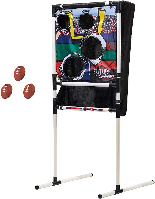 Photo 1 of Franklin Sports Kids Football Target Toss with Mini Footballs - Indoor Football Passing Game for Kids - Football Passing Targets
