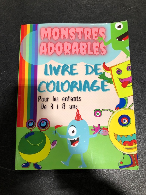 Photo 2 of Livre de coloriage de monstres mignons pour les enfants de 3 à 8 ans: Livre de coloriage avec des monstres amusants/Livre de monstres mignons pour les ... amusant pour les enfants (French Edition) Paperback
