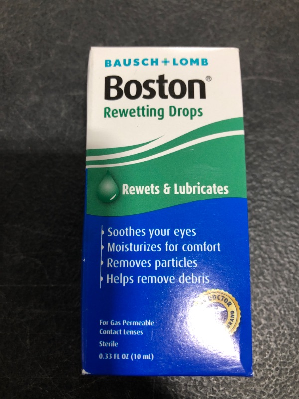 Photo 3 of Contact Lens Solution by Boston, Rewetting Solution for Gas Permeable Contact Lenses, 0.33 Fl Oz
