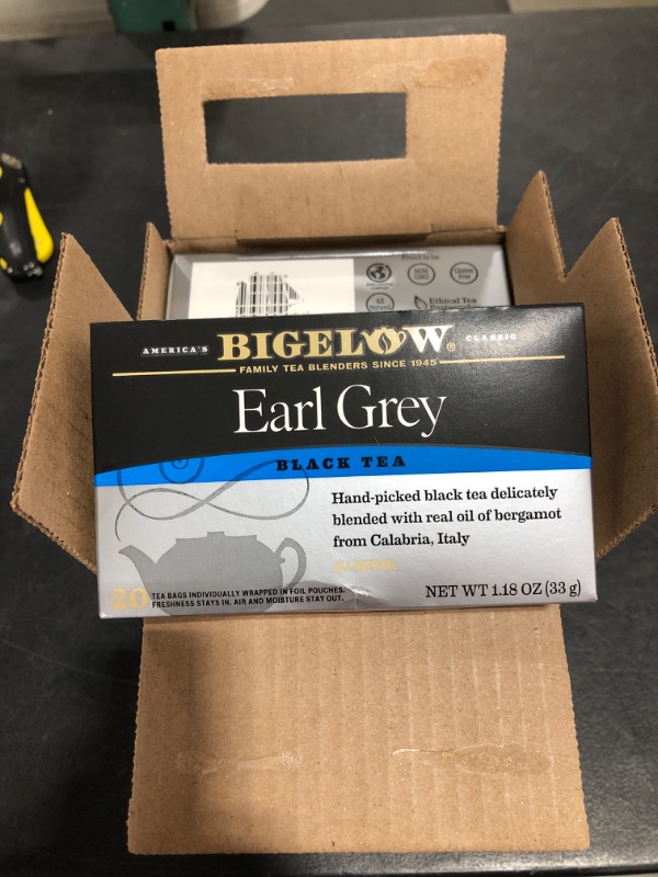 Photo 1 of Bigelow, Earl Grey Tea (Caffeinated), 20 Count
CASE OF 6. 10/2023.