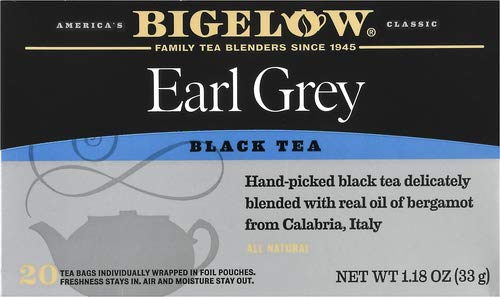 Photo 1 of Bigelow, Earl Grey Tea (Caffeinated), 20 Count
CASE OF 6. 10/2023.