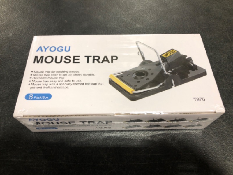 Photo 1 of AYOGU MOUSE TRAPS, 8 PACK.