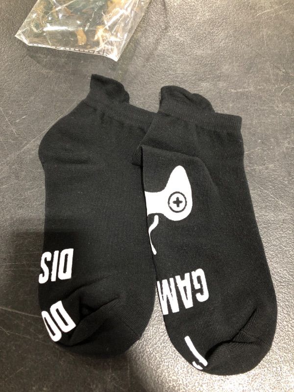 Photo 3 of Do Not Disturb I'm Gaming Socks, Gaming Sock Novelty Gifts for Teen Boys Mens Gamer Kids Sons Husbands Dad Father
ONE SIZE.
