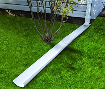 Photo 2 of Frost King GWS3W Tilt and Drain Downspout Extender, 6 ft, White
