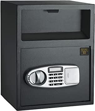 Photo 1 of PARAGON LOCK & SAFE Digital Depository Safe – Electronic Drop Box with Keypad, 2 Manual Override Keys – Deposit Cash Easily – For Home or Business
