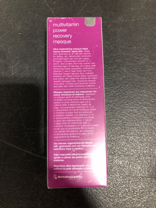 Photo 4 of Dermalogica Multivitamin Power Recovery Masque (2.5 Fl Oz) Anti-Aging Face Mask with Vitamin C & Lactic Acid - Restore and Repair Stressed, Aging Skin
