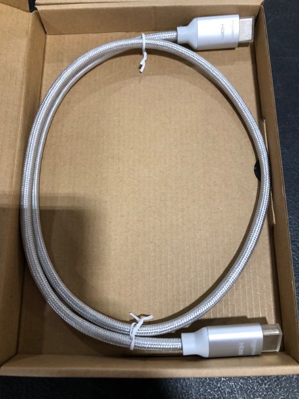 Photo 1 of Amazon Basics 10.2 Gbps High-Speed 4K HDMI Cable with Braided Cord, 3-Foot, Silver
LOT OF 3.