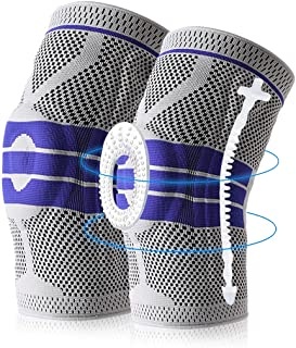 Photo 1 of Knee Brace Compression Sleeve, Knee Wraps Patella Stabilizer with Silicone Gel Spring Support, Hinged Kneepads Protector for Meniscus Tear Arthritis Running Men Women
SIZE XL.