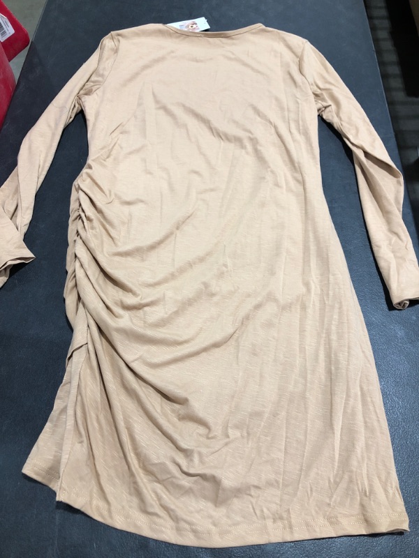 Photo 3 of KIRUNDO LONG SLEEVE DRESS BEIGE, SIZE XL.