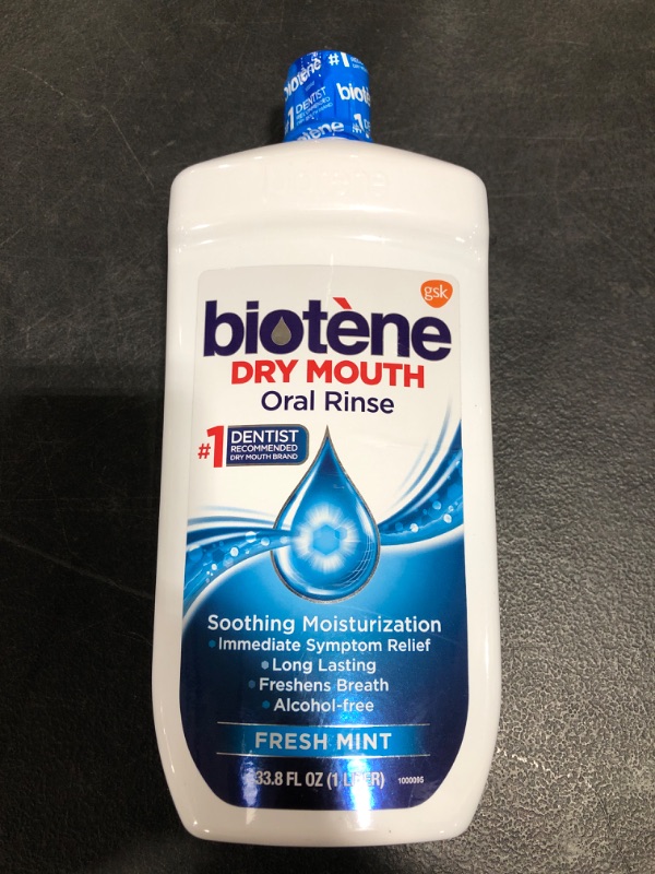 Photo 3 of Biotene Oral Rinse Mouthwash for Dry Mouth, Breath Freshener and Dry Mouth Treatment, Fresh Mint - 33.8 fl oz
06/2024.