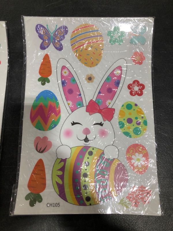 Photo 1 of EASTER HOLIDAY DECORATIONS, 11 SHEETS TOTAL. LOT OF 2 FOR 22 TOTAL SHEETS. 