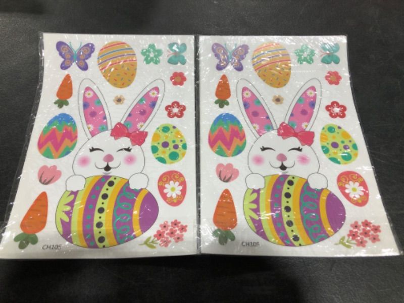 Photo 2 of EASTER HOLIDAY DECORATIONS, 11 SHEETS TOTAL. LOT OF 2 FOR 22 TOTAL SHEETS. 