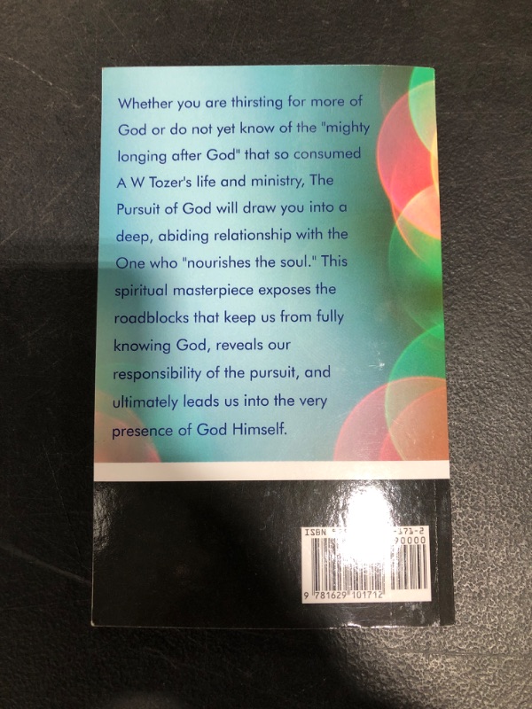 Photo 3 of The Pursuit of God. PAPERBACK EDITION.
