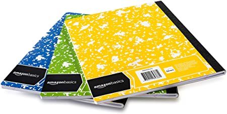 Photo 2 of Amazon Basics Primary Composition 3/8" Ruled - 3/16" Skip Space, Grade 4, 50-Sheet, 9.75" x 7.5", 3-Pack
