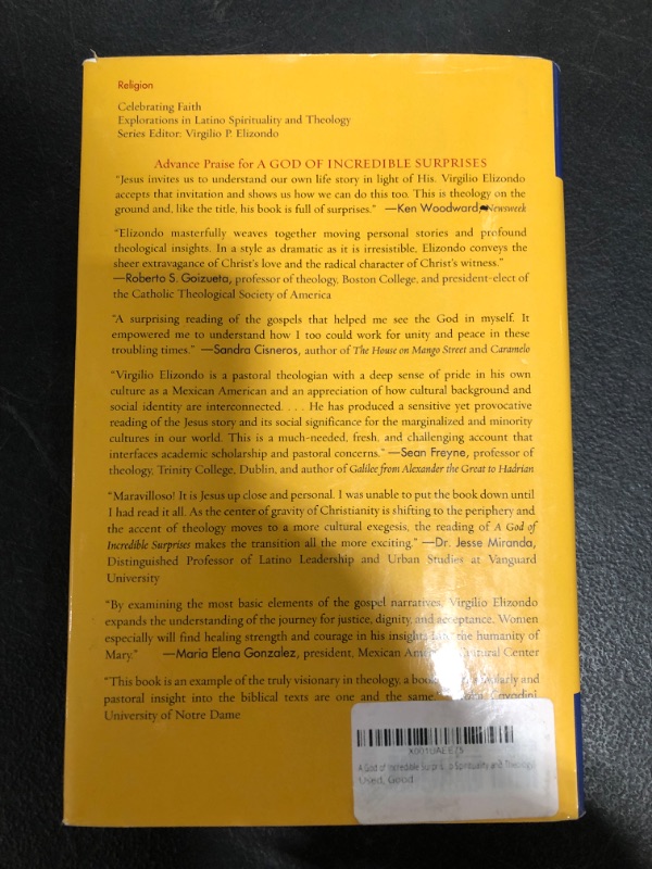 Photo 3 of A God of Incredible Surprises: Jesus of Galilee (Celebrating Faith: Explorations in Latino Spirituality and Theology) Hardcover – November 10, 2003
